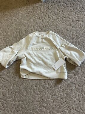 Lululemon Logo Crewneck Sweatshirt -Ivory